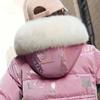 6-14 Years Kids Girls Thicken Hooded Long Coat Winter Windproof Warm Jacket