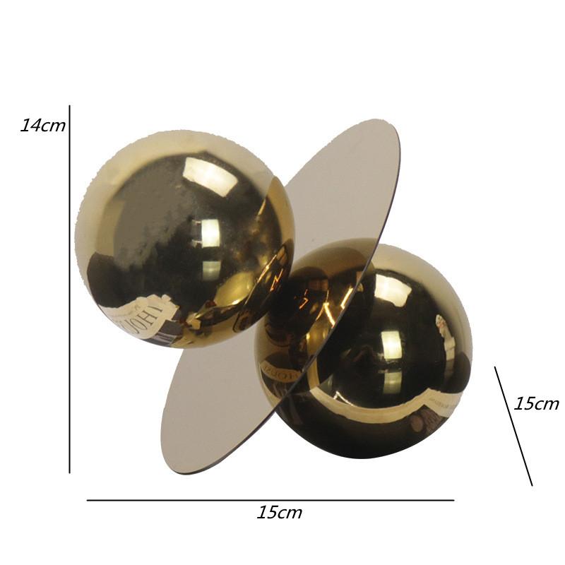 

Modern Minimalist Stainless Steel Metal Spherical Ornaments, Abstract Art, Indoor and Living Room Tabletop Ornaments Handicrafts