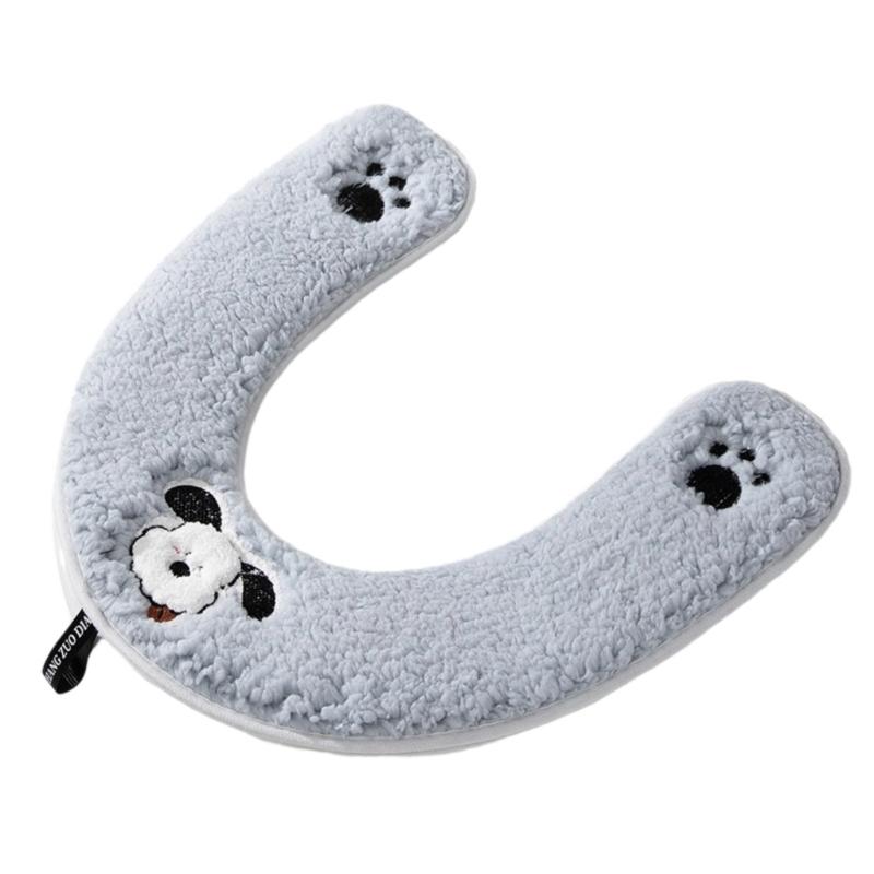 Winter Toilet Seat Cover With Handle Soft Fleece Waterproof Leather Universal Fit Cute Bathroom Accessory