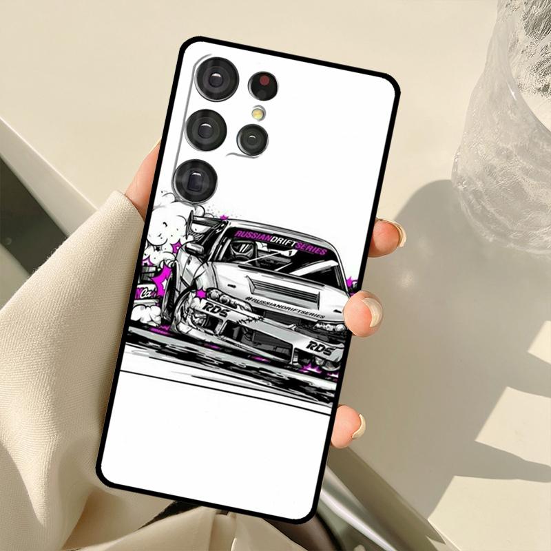 

JDM Tokyo Drift Sports Car Case For Samsung Galaxy S23 Ultra S21 S22 S24 S25 Ultra S9 S10 Plus S25 FE S20 FE Back Cover Galaxy S24Ultra
