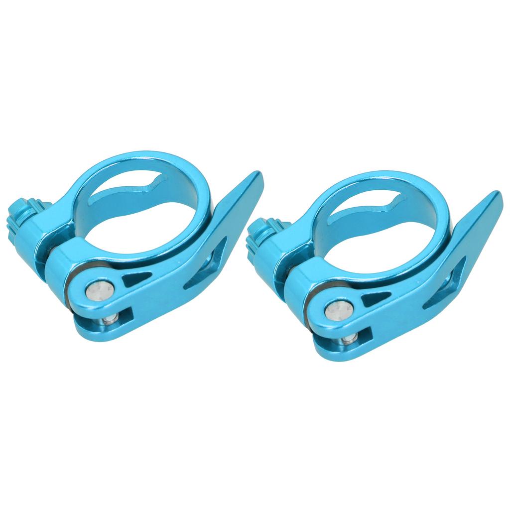 2Pcs 34.9MM Mountain Road Bike Quick Release Seat Post Clamp Tube Clip Accessory