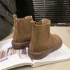 Fashion Flats Women Short Boots Comfortable Shoes for Woman Designer Suede Classical Shoes 2025 Winter Casual New Ankle Boots De Mujer