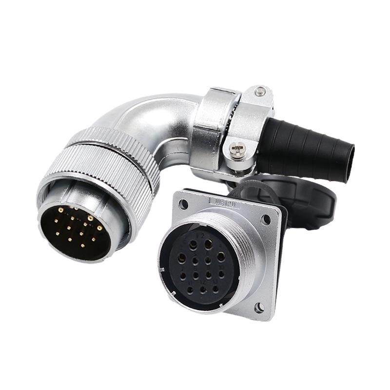 Weipu Aviation Plug WS324 Male Connector for Mechanical Robots (6 To 19 Core Options)