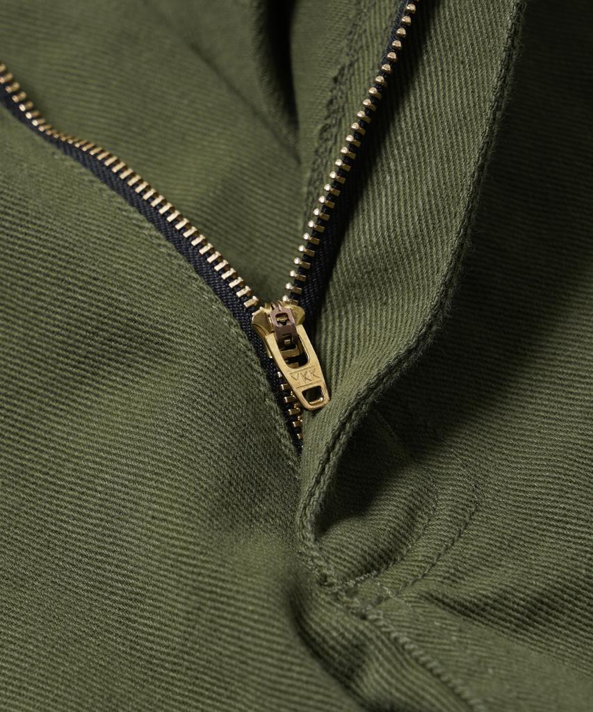FRIZMWORKS Washed Cotton One Tuck Pants _ Olive