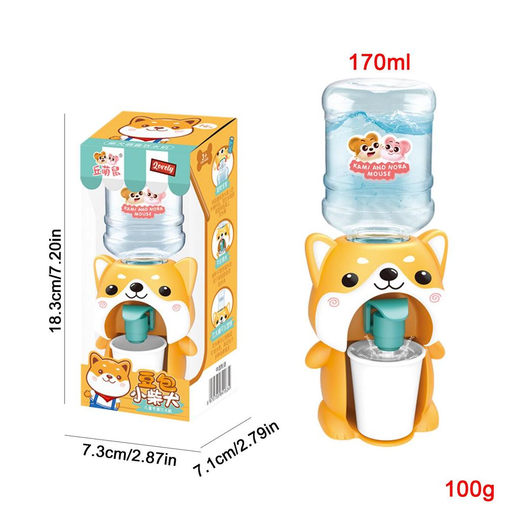 Детский мини-диспенсер для воды Милый имитатор животного Питьевой фонтанчик Настольный диспенсер для воды Декоративные украшения Для ролевых игр