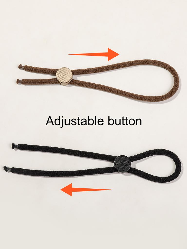6 Pezzi Elastici Regolabili per Capelli - Spessi Pesanti, Ricci, Portacoda Afro Puff per Capelli Lunghi da Donna, Treccine, Crochet