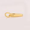 Plain Metal Pendant 925 Sterling Silver Gold Plated Minimalist Jewelry Gift for Her