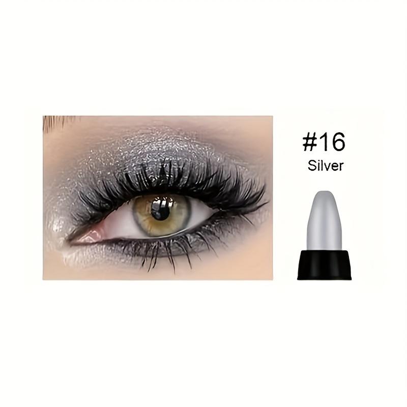 Vibrant Multicolor Eyeshadow Stick Long-Lasting Shimmery and Glittery Eye Makeup Easy-to-Apply Smudge-Proof and Waterproof Eye Shadow Pencil