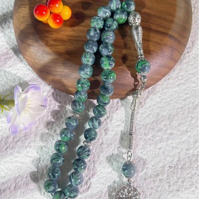 High-Quality Glass Arabic Prayer Beads Bracelet - Muslim Handheld Rosary