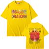 Rock Band Imagine Dragons Loom World Tour 2025 T Shirts Men Women Gothic Vintage Oversized Tshirt Unisex Casual Cotton Tshirt
