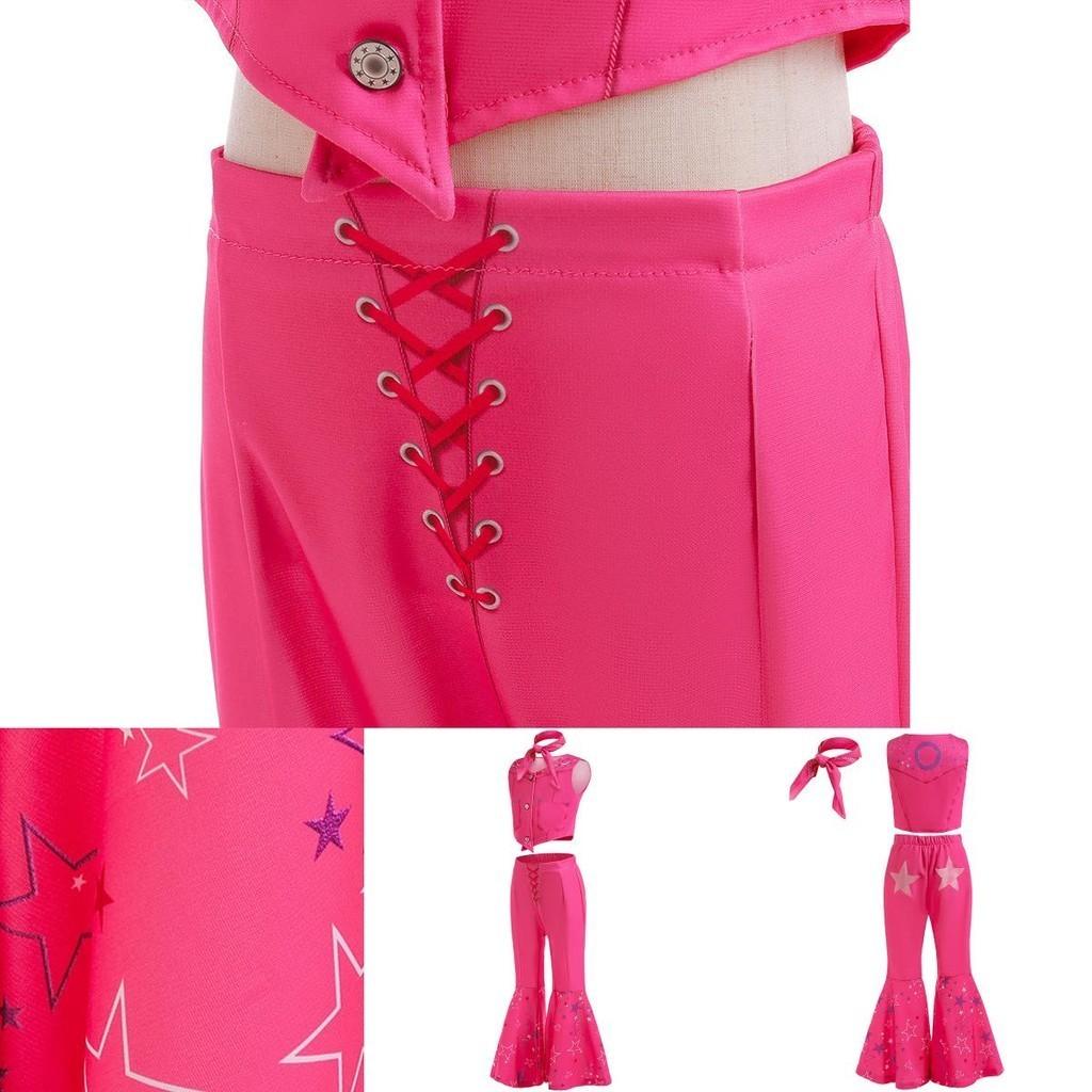 New Barbie Cosplay Costume Set For Girls Princess Style Cute Printed And Multicolor