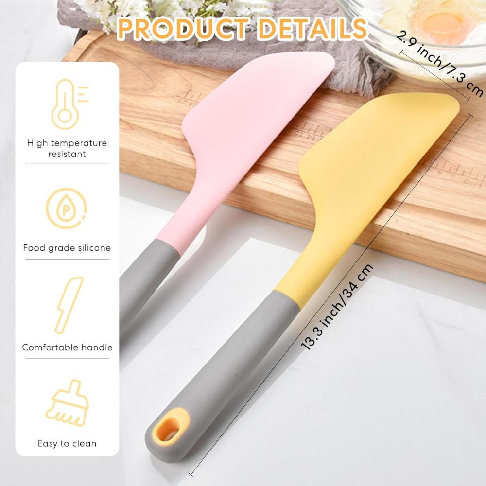 Omelette Spatula, Kitchen Blender, Silicone, Flip and Fold Omelette Blender, Kitchen Omelette Pancake Crepe