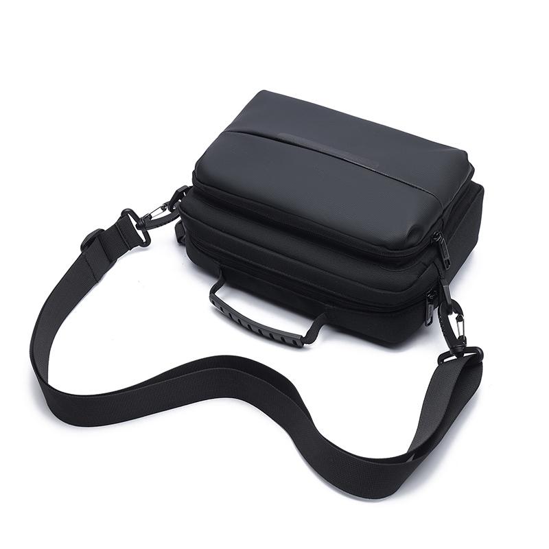 Men's Shoulder Bag Waterproof Crossbody Bag Business Chest Bag Solid Color Handbag