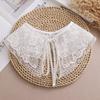 Flower Polyester Neckline Clothing Sewing Supplies Hollow Lace Material Lace Collar Skirt Shawl Wedding Dress Supplies