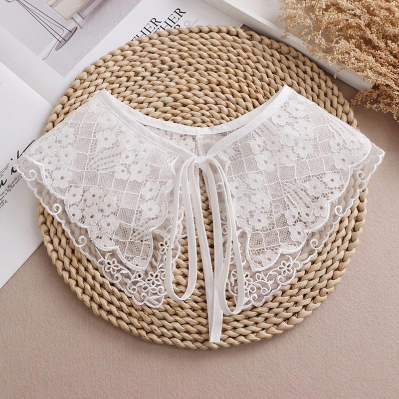 Flower Polyester Neckline Clothing Sewing Supplies Hollow Lace Material Lace Collar Skirt Shawl Wedding Dress Supplies
