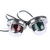 Marine LED Navigation Lights Red and Green Sailing Lamp Warning Signal Light Stainless Steel Boat Yacht 12V 2Pcs 7