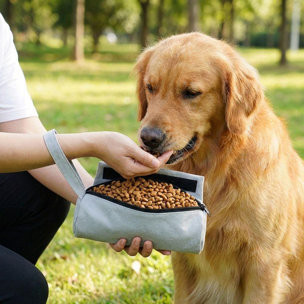 Portable Pet Snack Pouch Leak-proof Puppy Snack Reward Bag Pet Training Waist Bag Pet Training