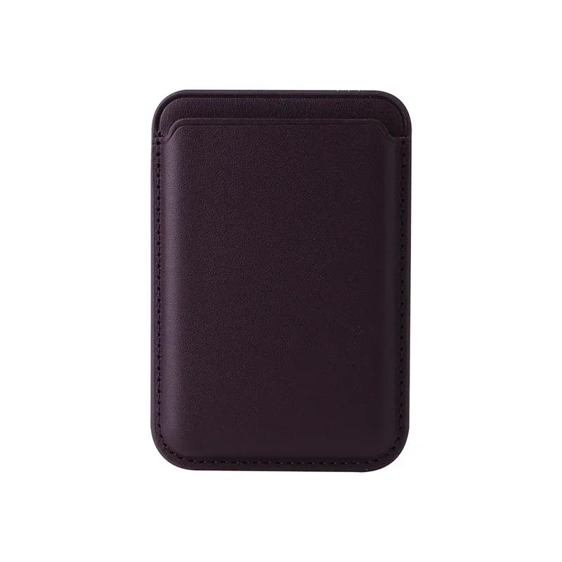 Pour Magsafe Portefeuille Magnétique en Cuir Étui Pour iPhone 18 17 16 15 Mac Safe Porte-Cartes Sac Téléphone Pour Samsung S26 Ultra Accessoires