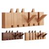 Piano Coat Rack Decorative  Hook Natural Wood Entryway Wall Art Hanger for Bags Hats Umbrellas Clothes Organizer Home Decor