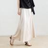 Elegant Satin Mermaid Midi Skirt