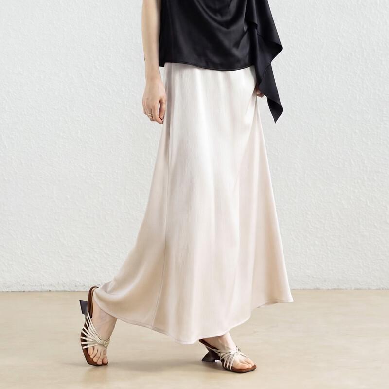 Elegant Satin Mermaid Midi Skirt