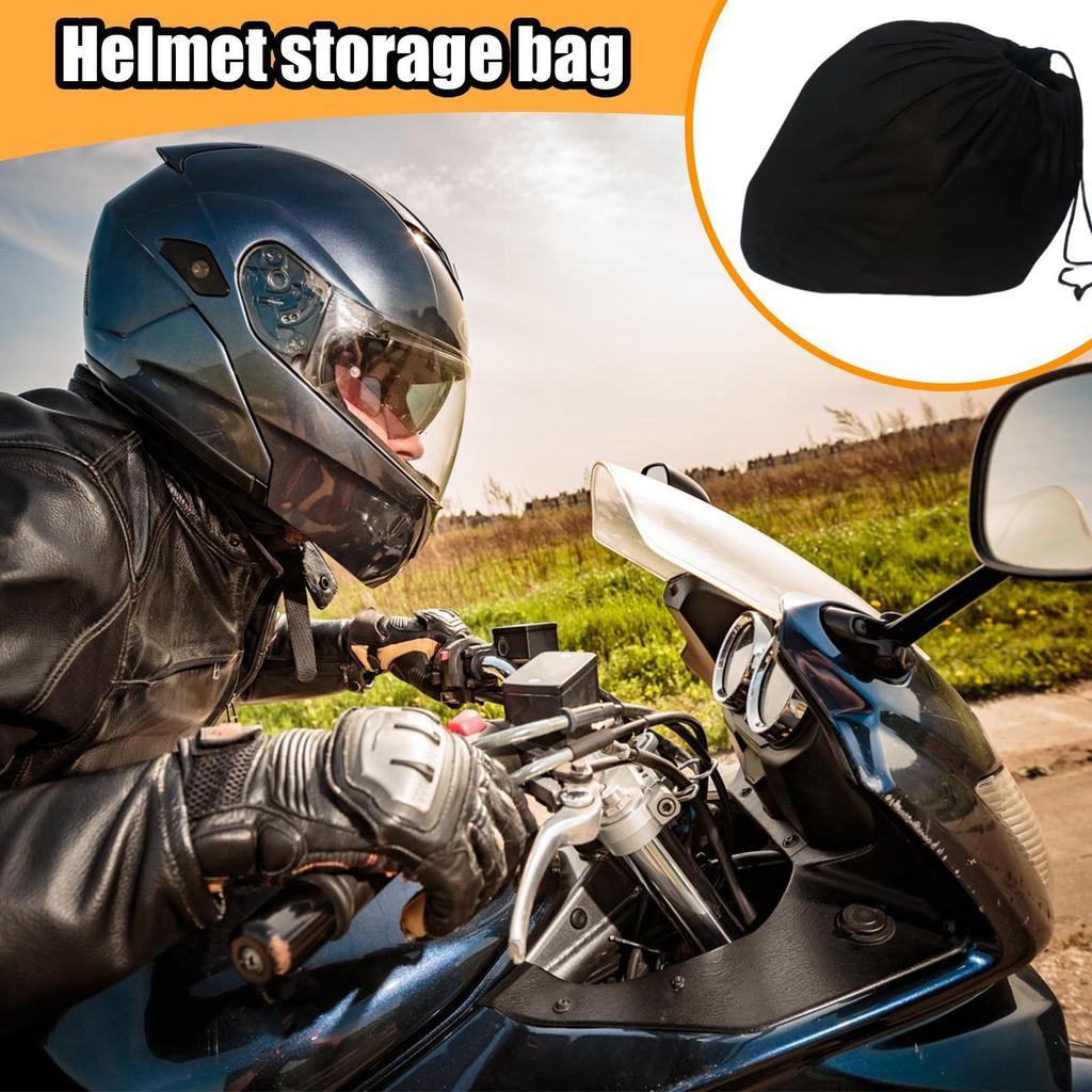 Moto Helmet Bags Helmet Storage Bag With Drawstring 2 Pieces Large Capacity Headgear Protection Organizer For Sports Ski Hockey