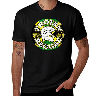 TROJAN REGGAE T-Shirt T Shirt Man Cotton T Shirt Men 100% Cotton Luxury Brand T Shirt Custom Print T-Shirt