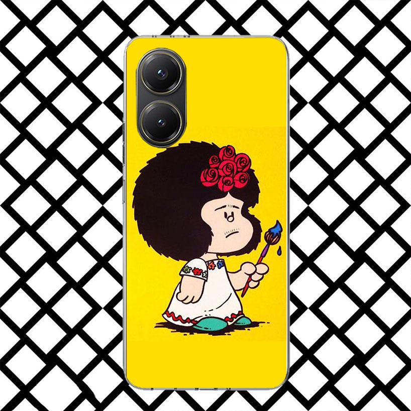 Mafalda Cartoon Phone Case for Xiaomi Poco F7 Ultra X7 X6 X5 Pro X4 Gt M8 M7 Redmi 15 15C 13 13C 12 12C Soft Cover Fundas Poco F