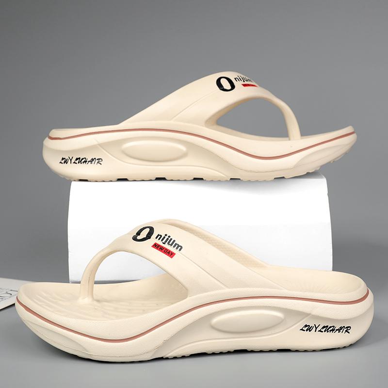 

Men s Slippers Flip Flops Outdoor Indoor Comfortable Soft Slides Casual Shoes Men Beach Sandals Outdoor Men Home Slippers 44-45 бежевий