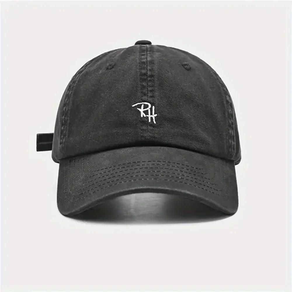 

Бейсболка с вышивкой букв для мужчин и женщин, модная, регулируемая, унисекс, для занятий спортом на открытом воздухе, от солнца, повседневная однотонная кепка тракера