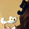 Autumn Winter Plush Cat Hair Clip Hair Claw For Women Cute Girl Side Clip Hairpin Hair Accessories