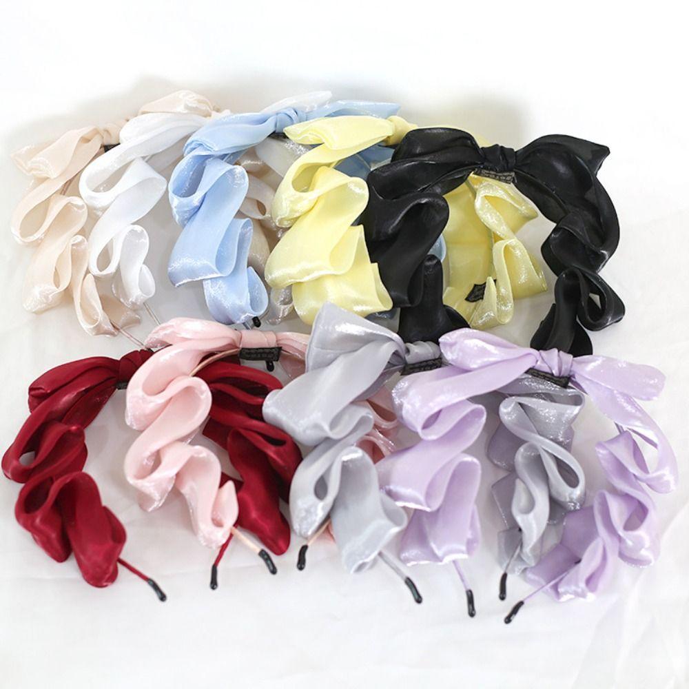Snow Pearl Light Yarn Headband Lolita Cosplay Hair Decoration Cute Hair Accessories Prop