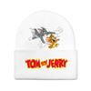 Jerry And Tom Cartoon Print Knitted Hat Hip Hop Cap Outdoor Fashion Gift Unisex
