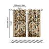 2 pcs, filtering curtains (excluding rods, non-movable, without batteries) Classic Life Tree for use in bedrooms and living