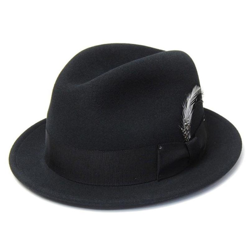 Adult Trilby Hat Comfortable French Style Ribbon Hat Band Hat Adult Festival Party Festival Formal Gathering Fedoras Hat чёрный