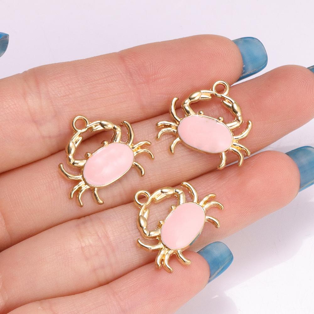 10Pcs Fashion Tortoise Shape Pendant Gold Colour Alloy Charm Jewelry Making Cartoon Sea Turtle Necklace Keychain DIY Accessories