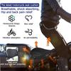 Motorcycle Seat Cushion with Gel Honeycomb 3D Structure Shock Absorption Decompression Universal Comfort Pad