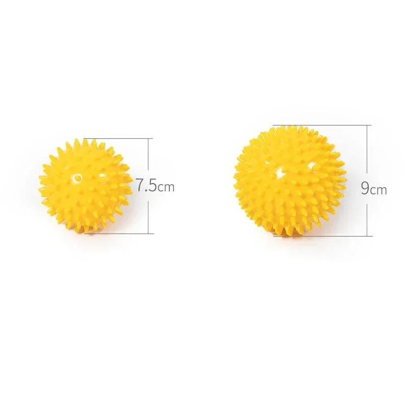 Durable PVC Spiky Massage Ball Trigger Point Sport Fitness Hand Foot Pain Relief Plantar Fasciitis Reliever Hedgehog 7cm Balls