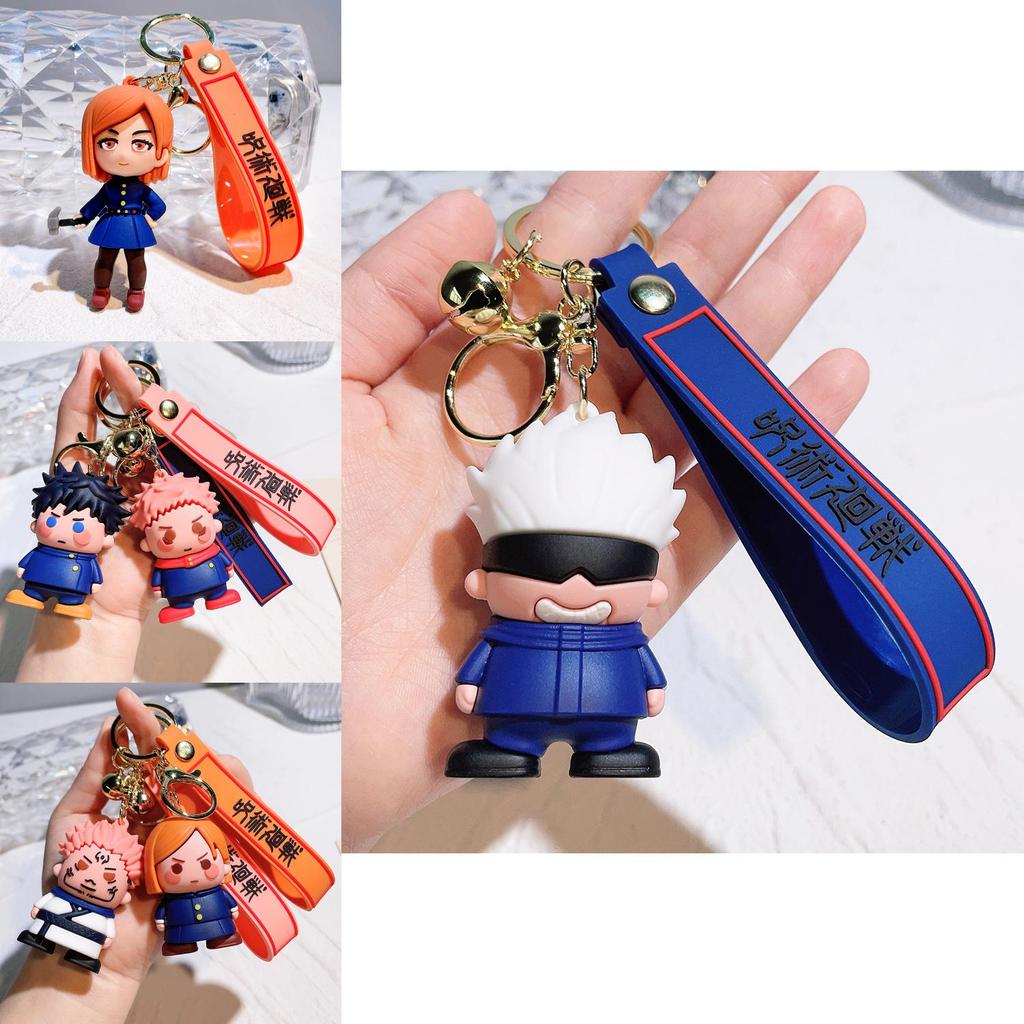 Entzückende Jujutsu Kaisen Schlüsselanhänger Figuren 2024 Gojo Satoru Yuji Itadori Sammlerstücke