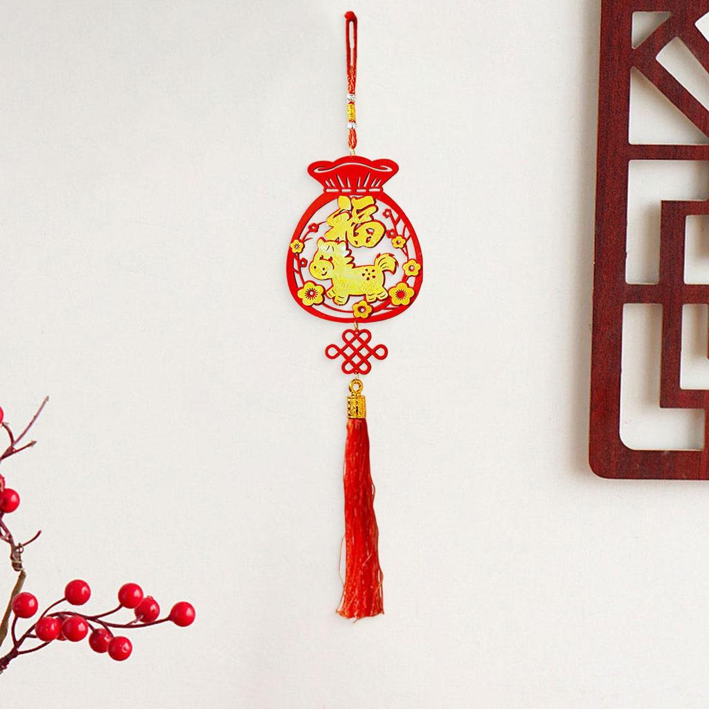 Chinese New Year Hanging Decoration Pendant Festival Decor Traditional for Party Living Room Office Celebration