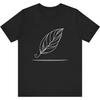 One Line Art Drawing Mango Leaf 637 Unisex T-Shirt