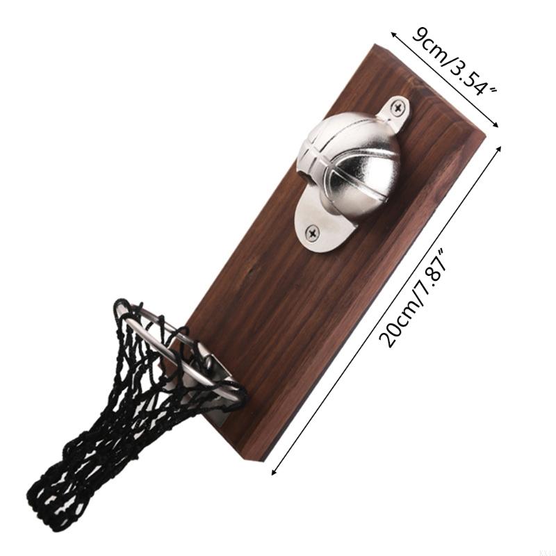 KX4B Bottle Opener Cast Wall Mount Durable Net Catcher Durable for Creative desig