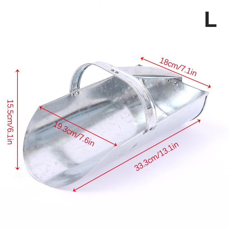 

Толстый металл Большая вместимость Совок для риса Совок для корма Многофункциональный Гладкая эргономичная ручка Кухня Супермаркет Фермы L