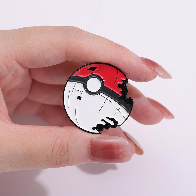 Poke Ball Enamel Pins Brooches for Women Cartoon Badge On Backpack Hat Decoration Accessories Anime Jewelry Fans Gift