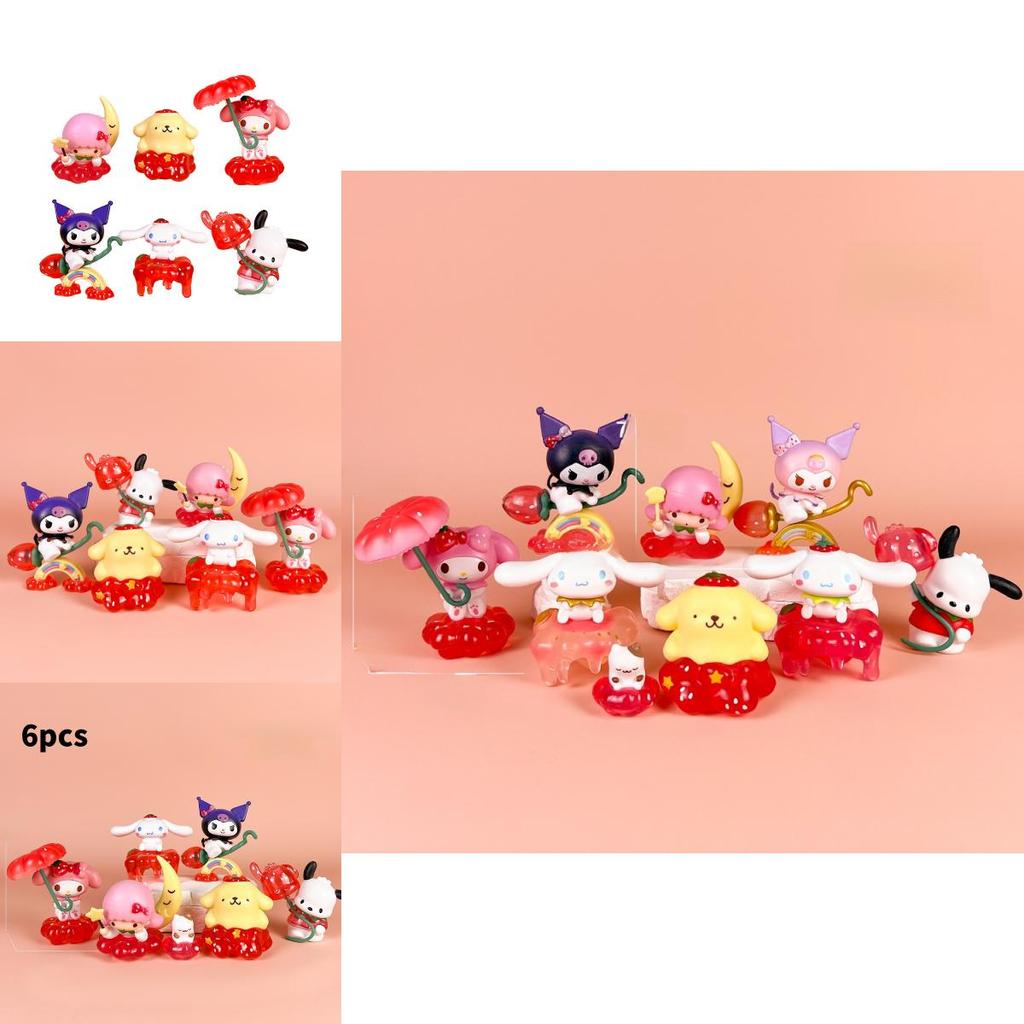 Strawberry Melody Pochacco Pvc Figure Set For Collectors And Anime Fans