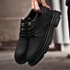 Hochwertige Herren Neue Schnürschuhe Low Top Casual Dicksohlige Arbeitsschuhe Marke Herren Business Bequeme Lässige Lederkleidschuhe