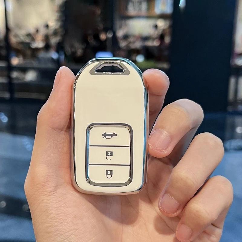 TPU Auto Fernbedienung Schlüsselhülle Abdeckung Schale Fob Für Honda Polit Jazz Jade Crider Odyssey Civic City Vezel Accord Hr-V Crv