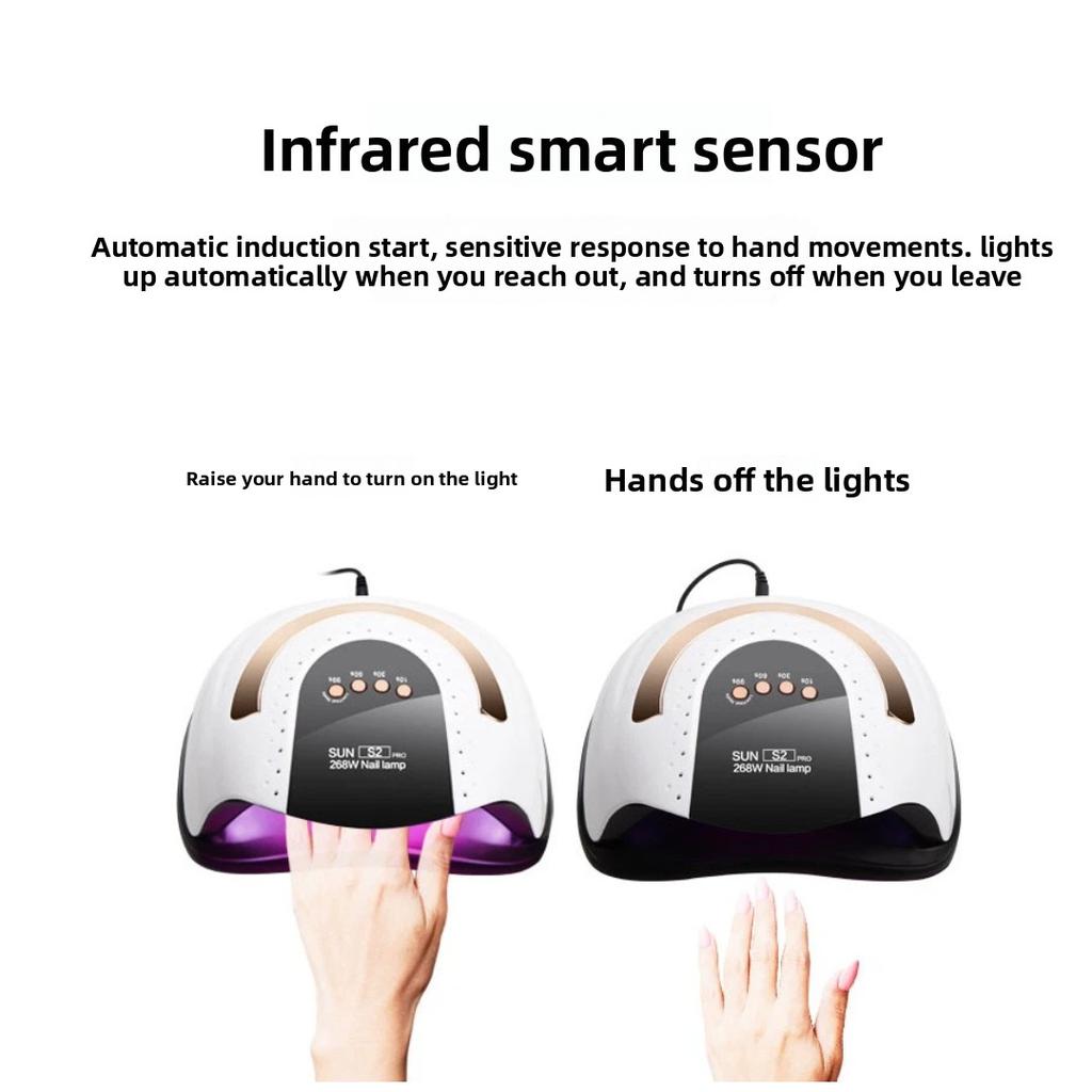 High Power Handheld UV LED Nail Lamp Portable Gel Nail Polish Curing Phototherapy Machine