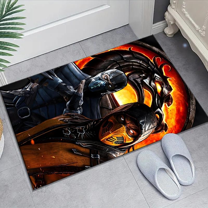 1pc Mortal Kombat3 Design Area Rug - Non-Slip, Soft & Cozy Floor Mat for Living Room, Bedroom, Office - Indoor/Outdoor Decorative Carpet