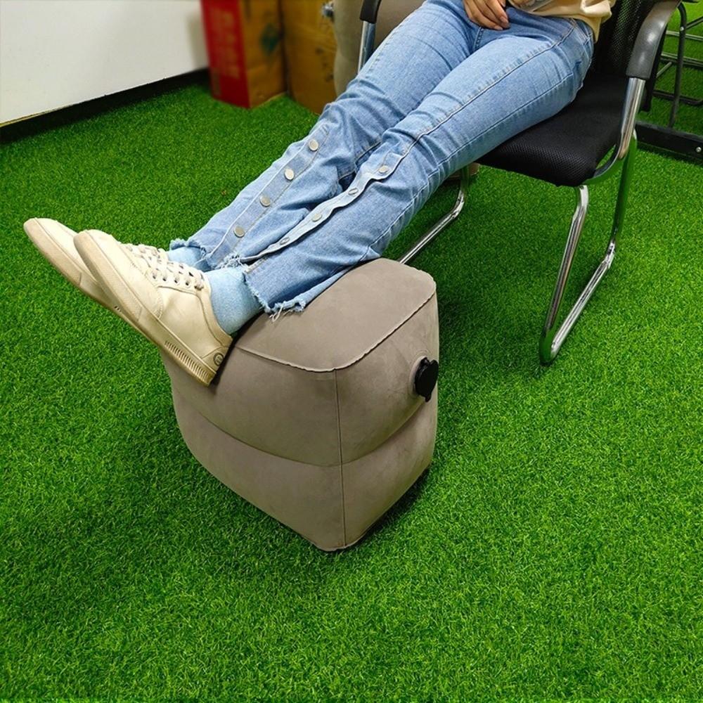 Three Layers Leg Cushion Pillow Height Adjustable Inflation-Airplane Footrest  Outdoor Chair